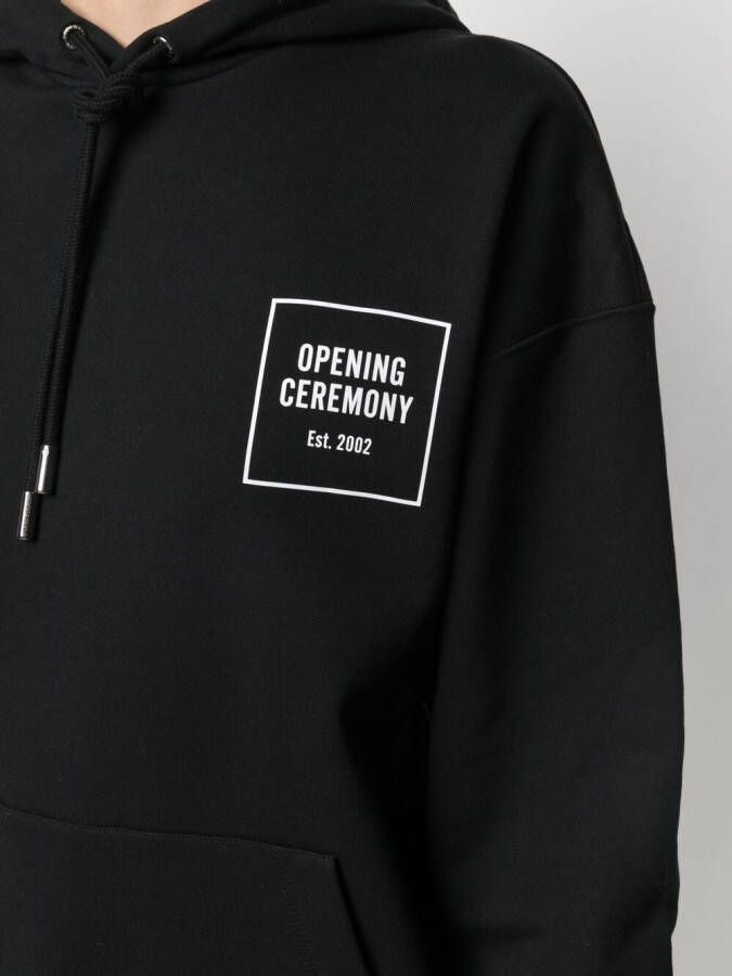 Opening Ceremony Hoodie met print Zwart