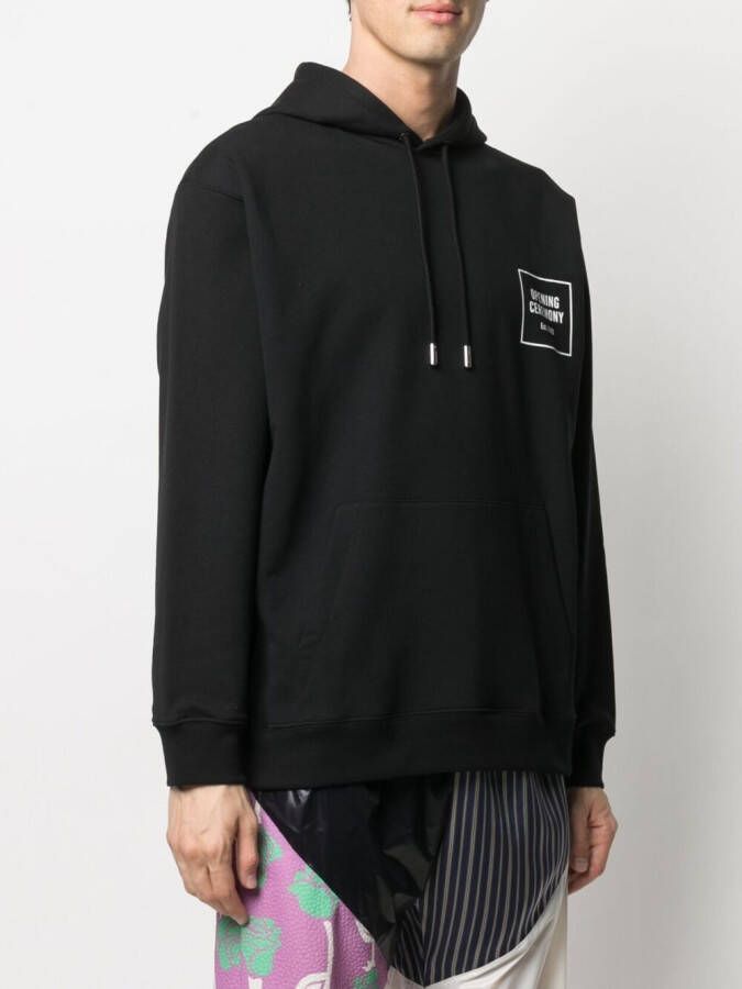 Opening Ceremony Hoodie met print Zwart