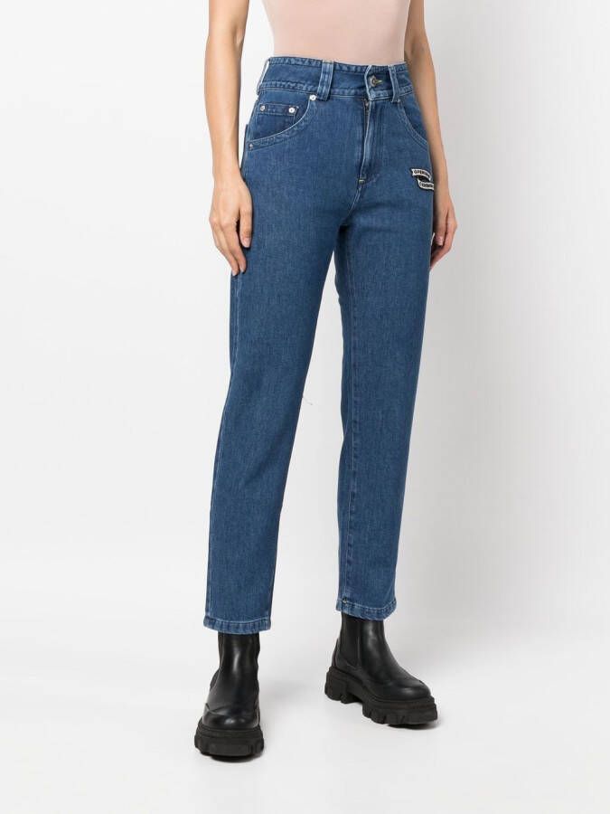 Opening Ceremony Jeans met geborduurd logo Blauw