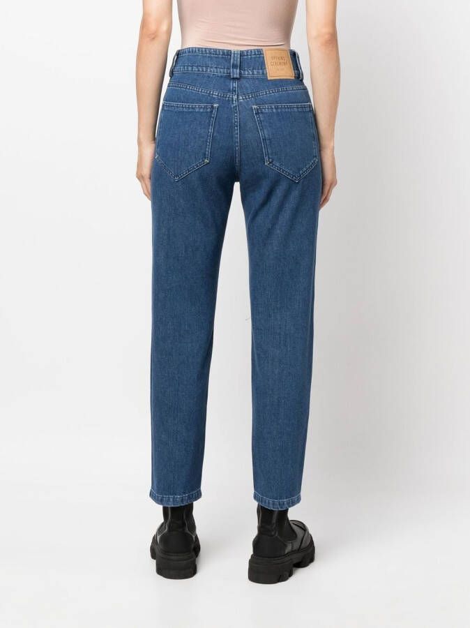 Opening Ceremony Jeans met geborduurd logo Blauw