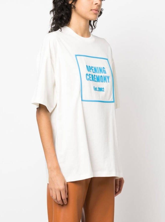 Opening Ceremony T-shirt met logoprint Wit