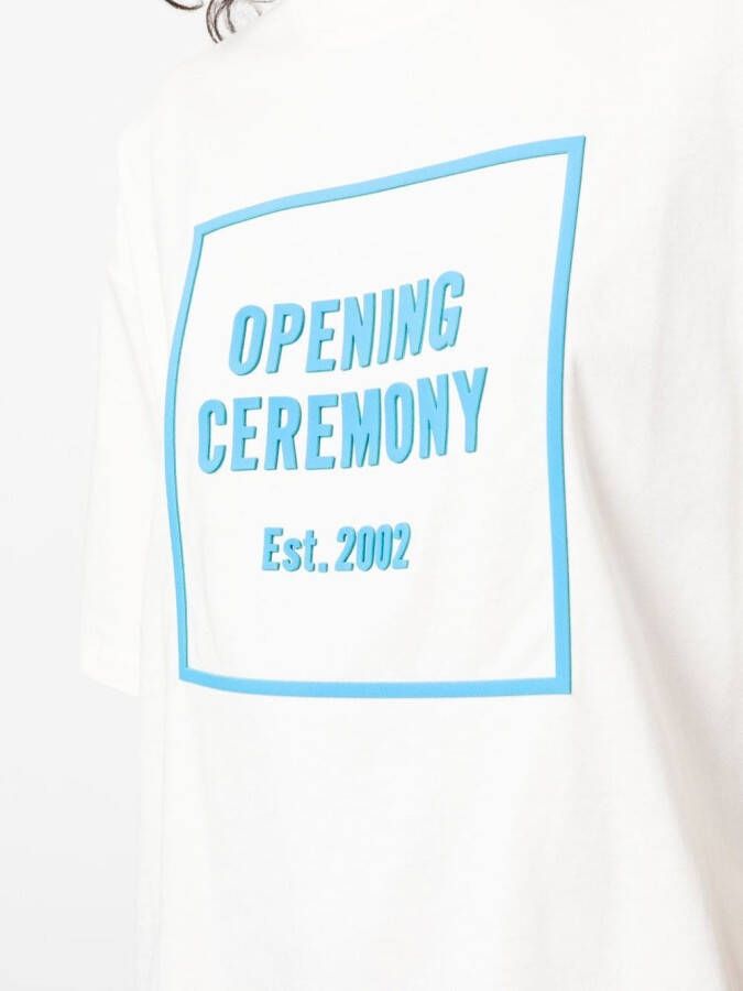Opening Ceremony T-shirt met logoprint Wit
