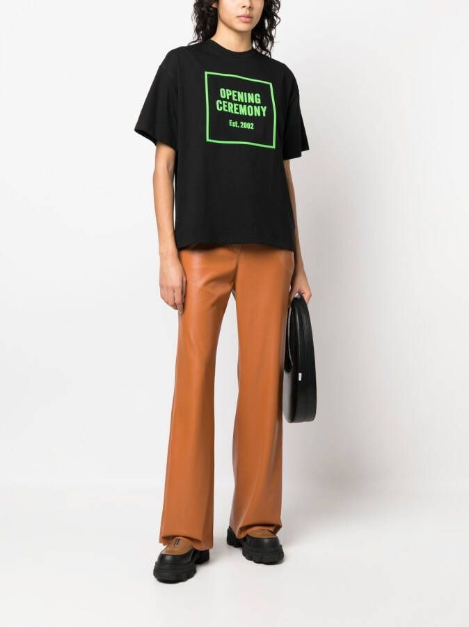 Opening Ceremony T-shirt met logoprint Zwart