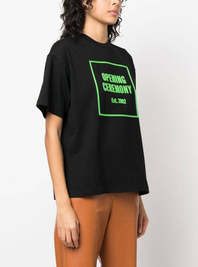 Opening Ceremony T-shirt met logoprint Zwart