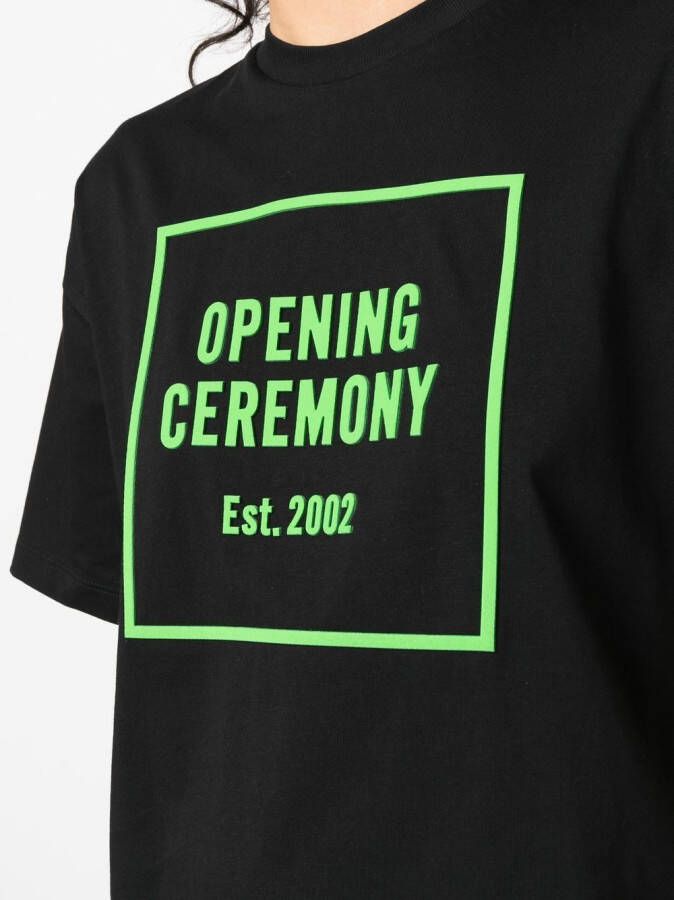 Opening Ceremony T-shirt met logoprint Zwart