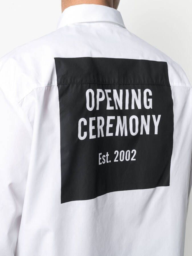 Opening Ceremony Overhemd met box logo Wit