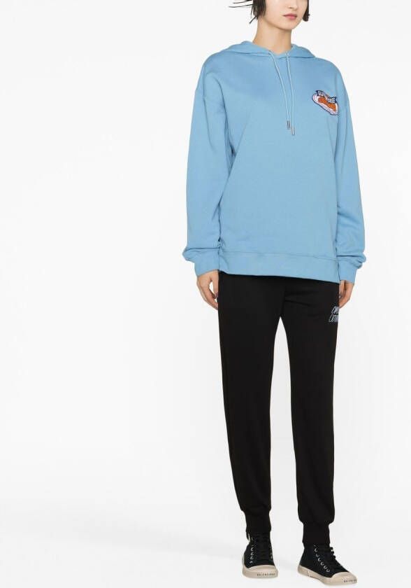 Opening Ceremony Hoodie met patchdetail Blauw