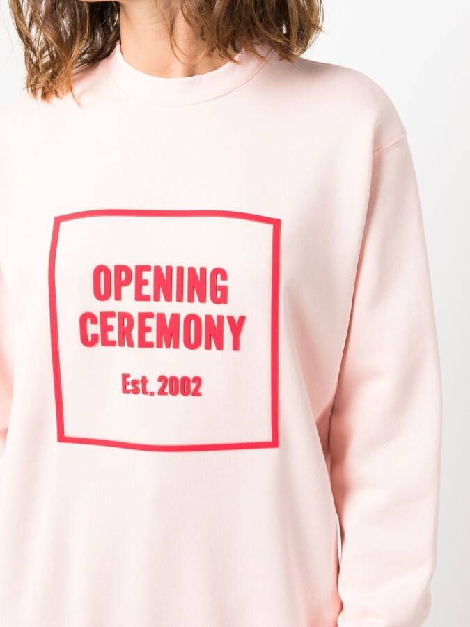 Opening Ceremony Sweater met logo Roze