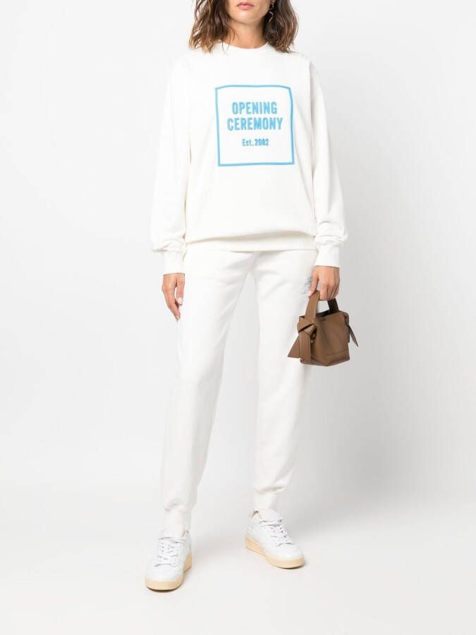 Opening Ceremony Sweater met logo Wit