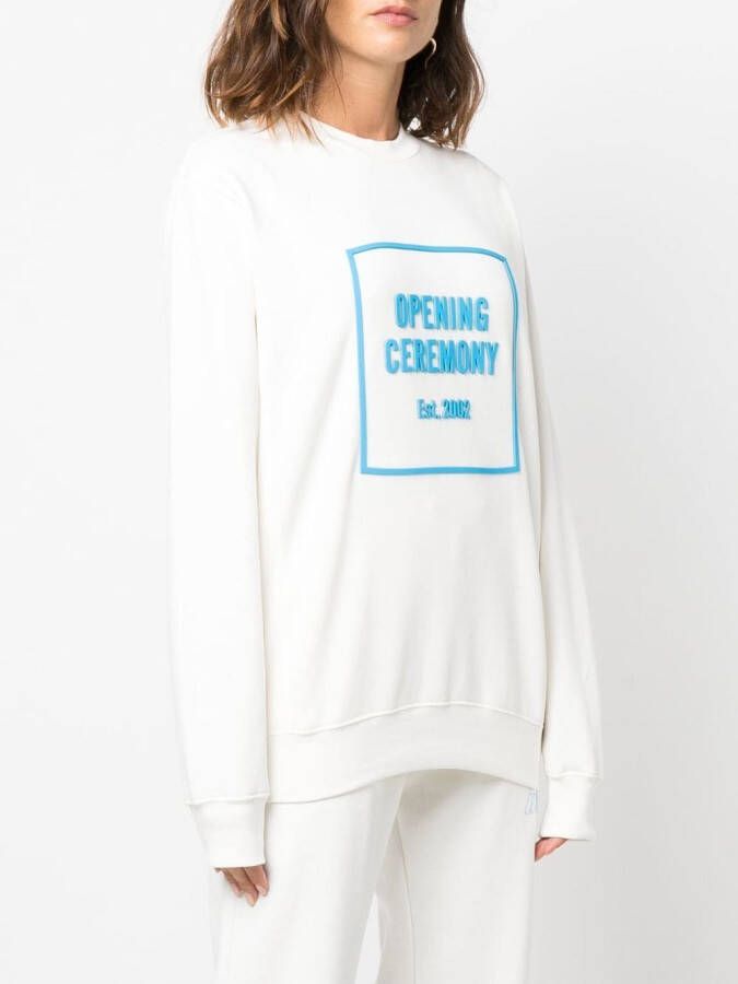 Opening Ceremony Sweater met logo Wit