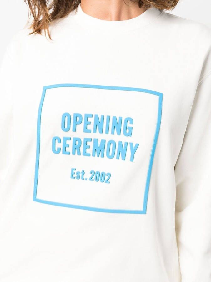 Opening Ceremony Sweater met logo Wit