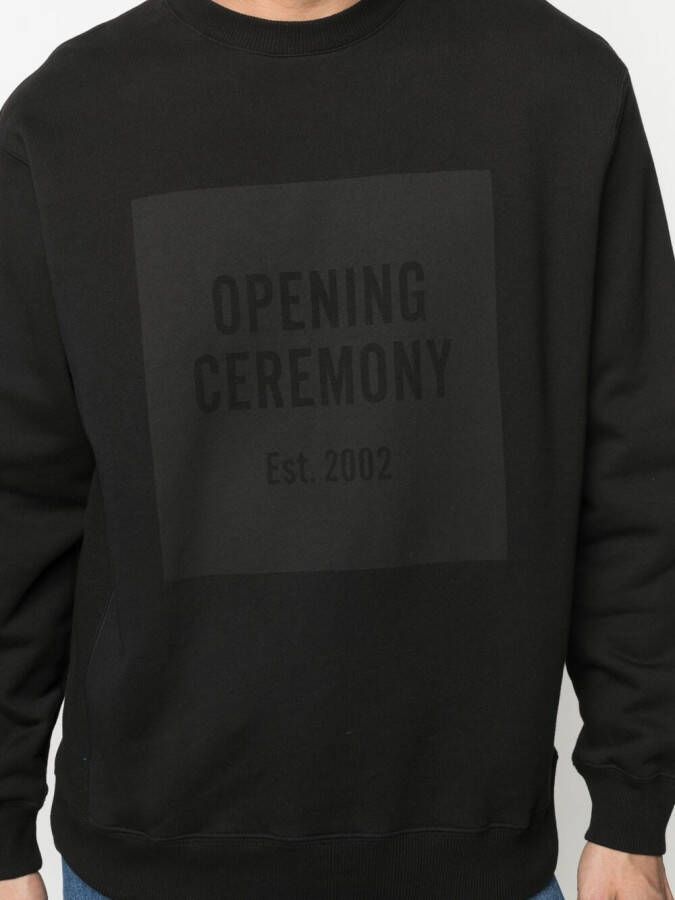 Opening Ceremony Sweater met logo Zwart