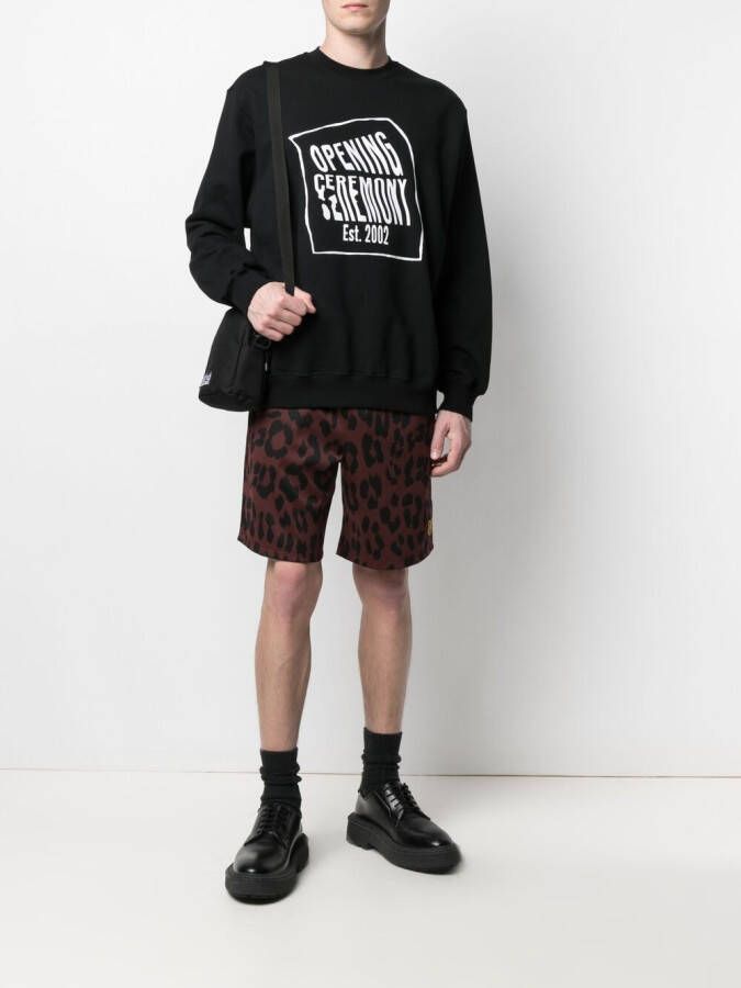 Opening Ceremony Sweater met logoprint Zwart