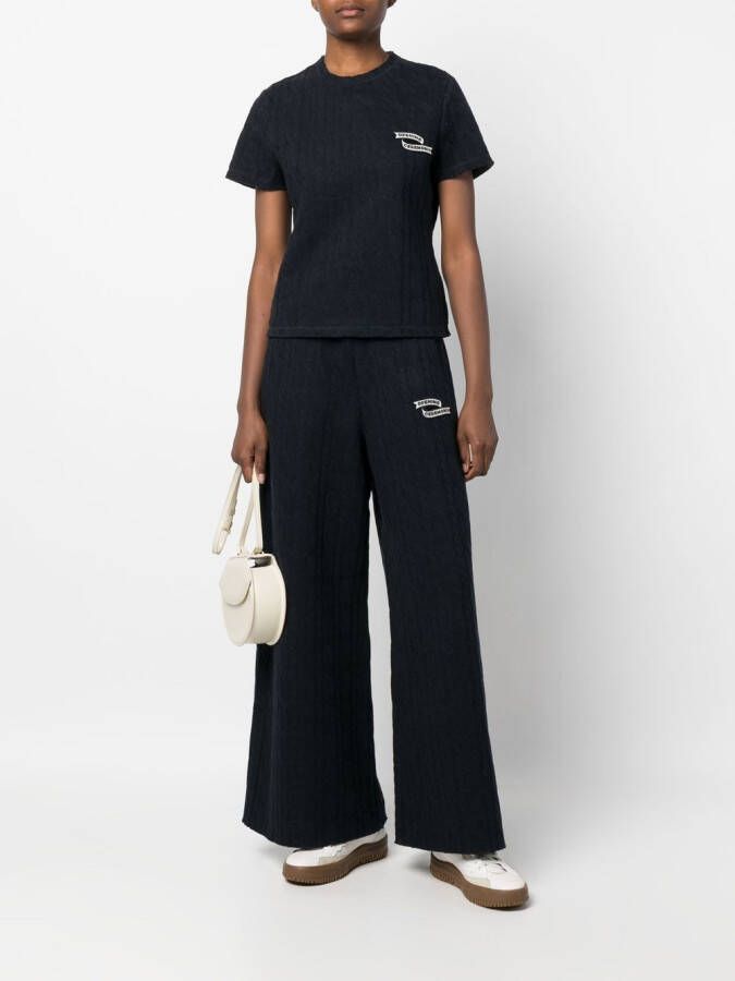 Opening Ceremony T-shirt met geborduurd logo Blauw