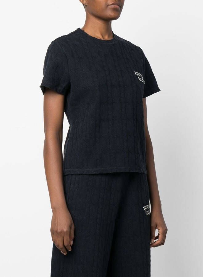 Opening Ceremony T-shirt met geborduurd logo Blauw