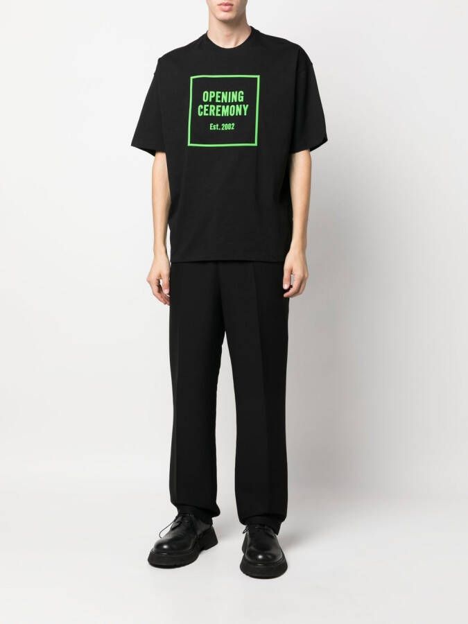 Opening Ceremony T-shirt met logoprint Zwart