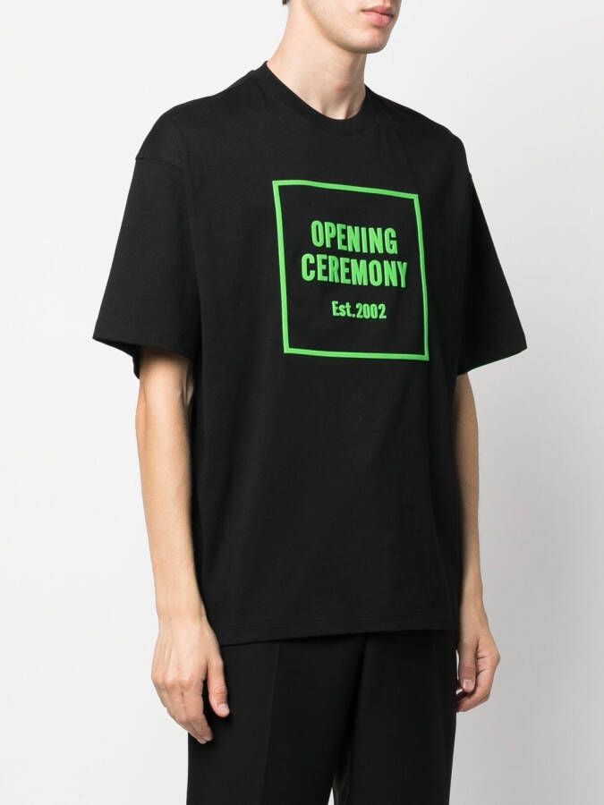 Opening Ceremony T-shirt met logoprint Zwart