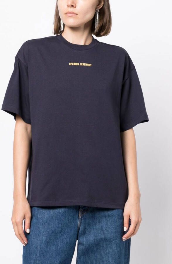 Opening Ceremony T-shirt met print Blauw