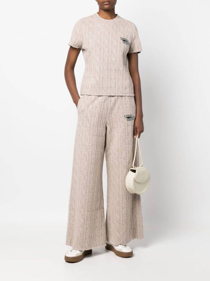 Opening Ceremony Top met geborduurd logo Beige