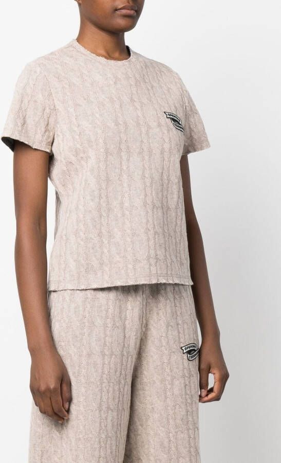 Opening Ceremony Top met geborduurd logo Beige
