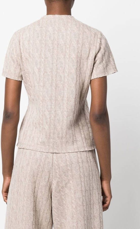 Opening Ceremony Top met geborduurd logo Beige