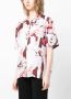 OpéraSPORT graphic-print silk shirt Paars - Thumbnail 3