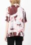 OpéraSPORT graphic-print silk shirt Paars - Thumbnail 4