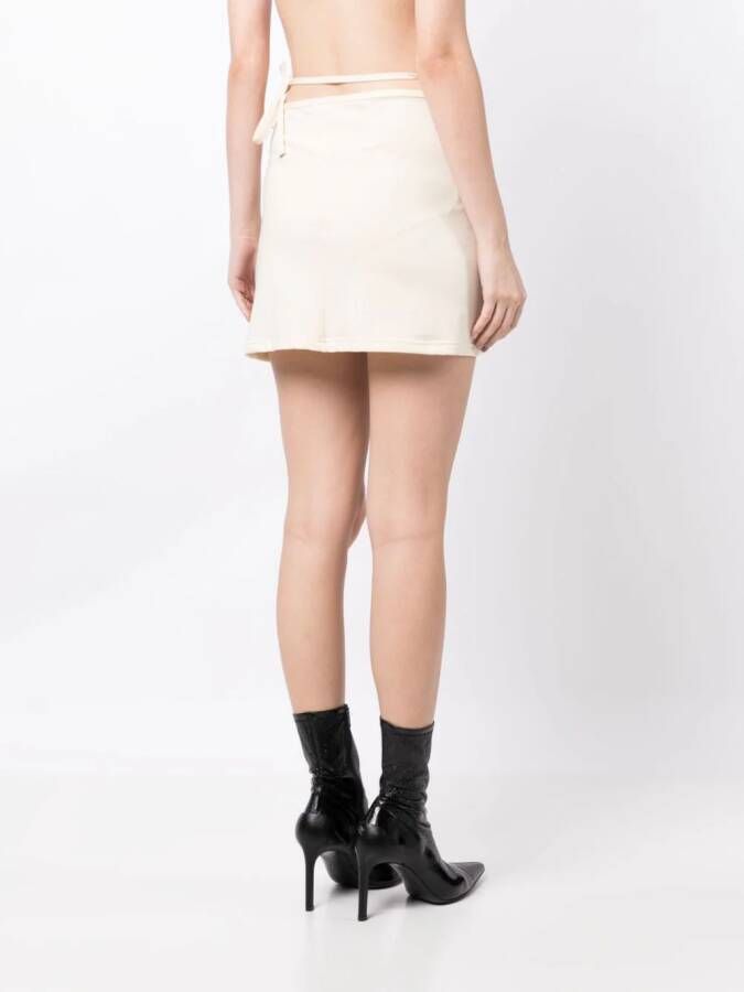 OpéraSPORT High waist wikkelrok Wit