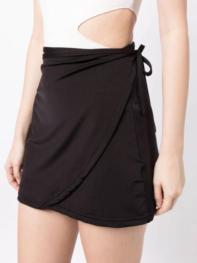 OpéraSPORT High waist wikkelrok Zwart