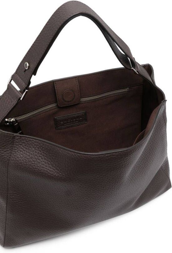 Orciani Sveva leren shopper Bruin