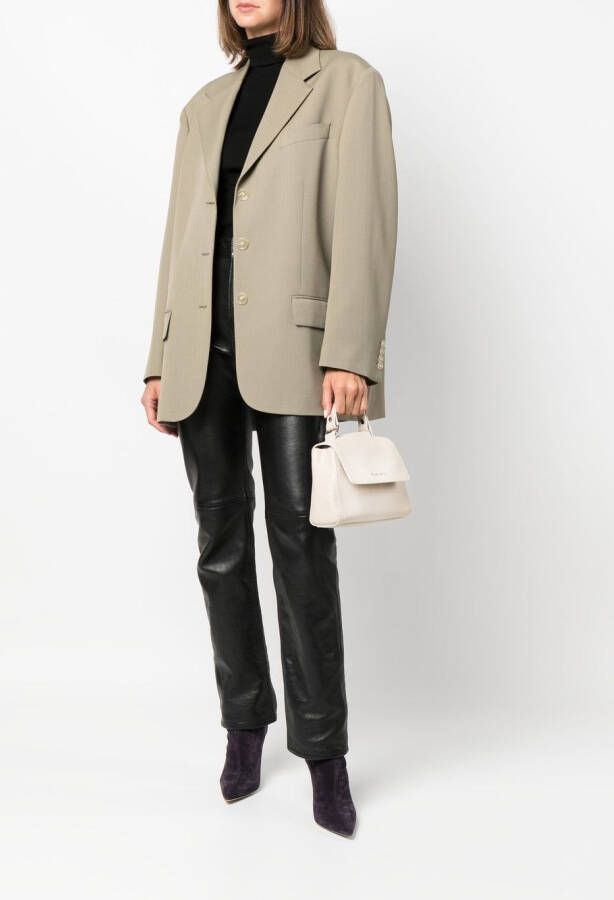 Orciani Tas met logo Beige