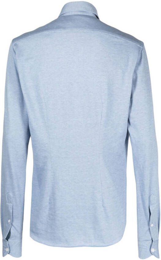 Orian Piqué overhemd Blauw