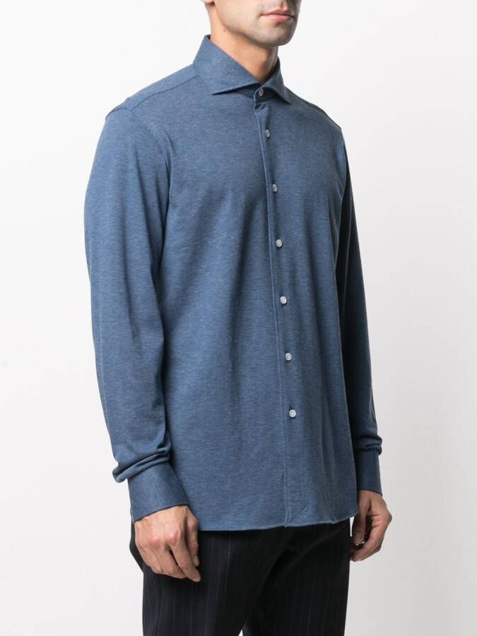 Orian Piqué overhemd Blauw