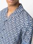 Orlebar Brown Hibbert gestreept overhemd Blauw - Thumbnail 5