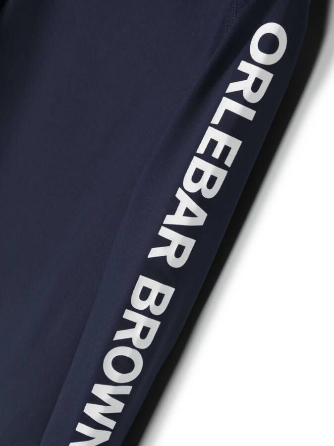 Orlebar Brown Kids Sweater met logoprint Blauw