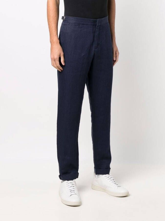 Orlebar Brown Griffon linnen pantalon Blauw