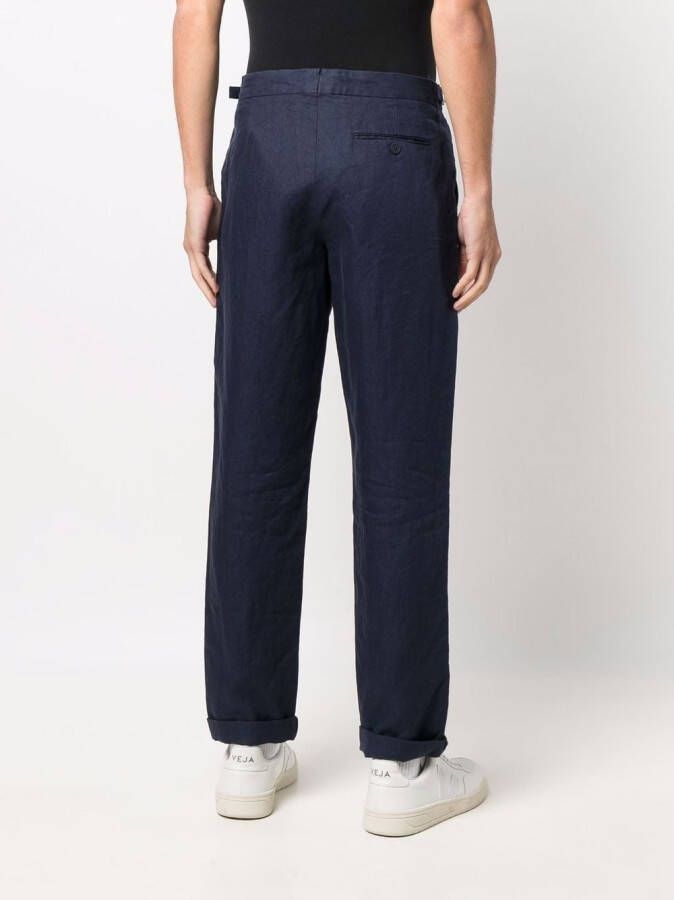 Orlebar Brown Griffon linnen pantalon Blauw