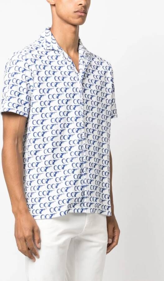 Orlebar Brown Overhemd met print Wit