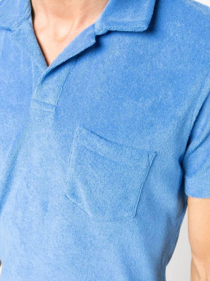 Orlebar Brown Poloshirt met korte mouwen Blauw