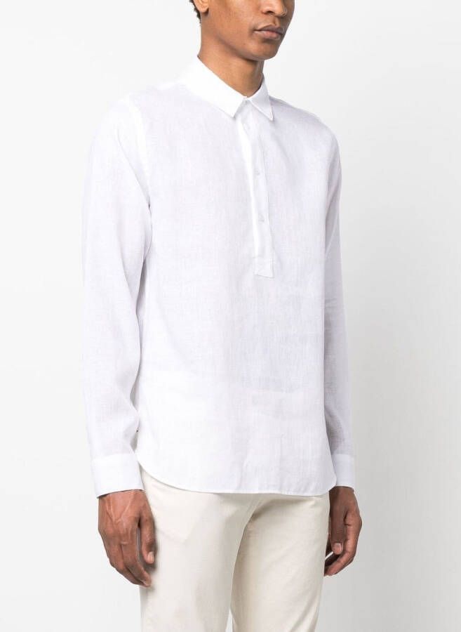 Orlebar Brown Poloshirt met lange mouwen Wit