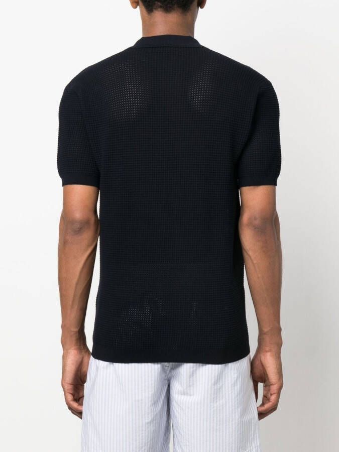 Orlebar Brown Poloshirt met V-hals Blauw