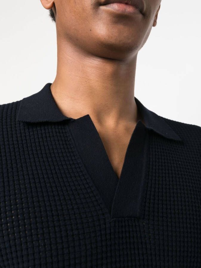 Orlebar Brown Poloshirt met V-hals Blauw