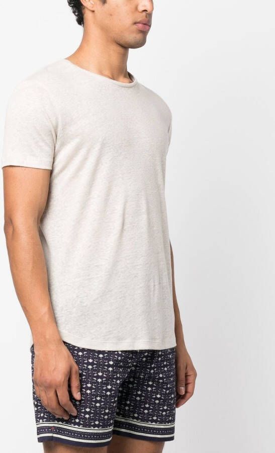 Orlebar Brown T-shirt met ronde hals Beige