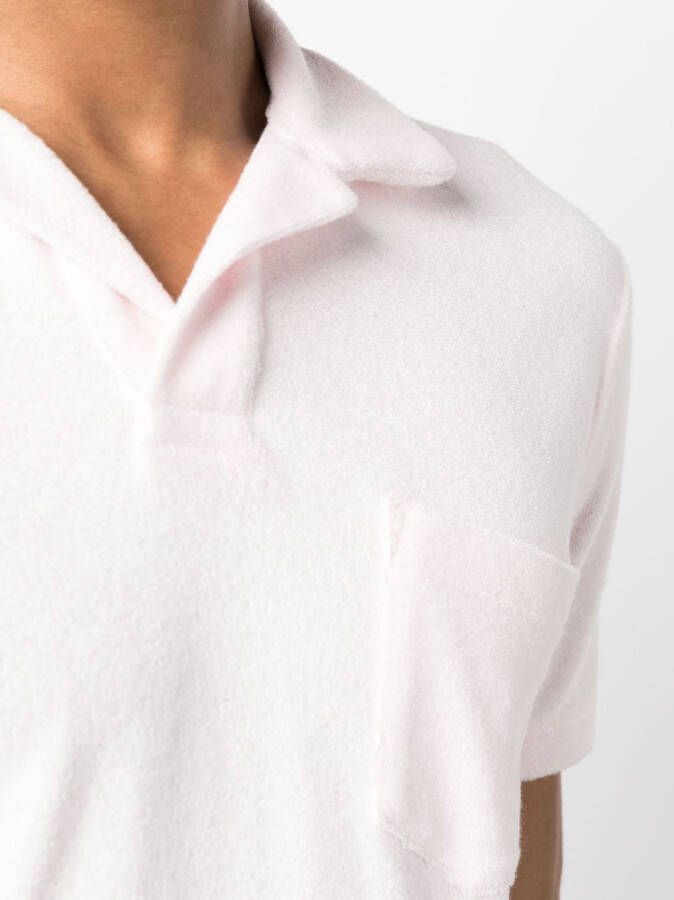 Orlebar Brown Poloshirt met print Roze