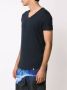 Orlebar Brown V-neck T-shirt Blauw - Thumbnail 3