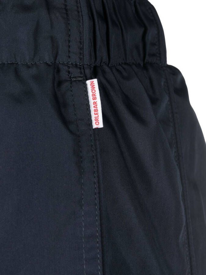 Orlebar Brown Zwembroek met logopatch Blauw