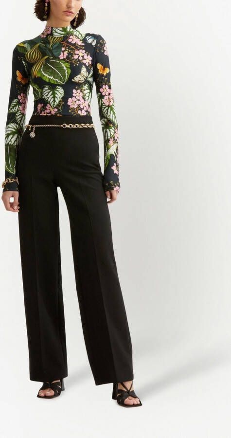 Oscar de la Renta High waist broek Zwart