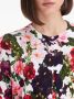 Oscar de la Renta Hollyhocks vest met bloemenprint Roze - Thumbnail 4