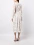 Oscar de la Renta Kanten midi-jurk Wit - Thumbnail 4