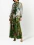 Oscar de la Renta Maxi-jurk met bloemenprint Groen - Thumbnail 2